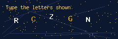 Captcha letters